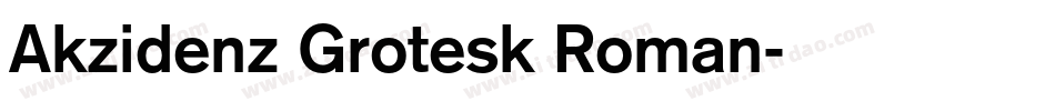 Akzidenz Grotesk Roman字体转换